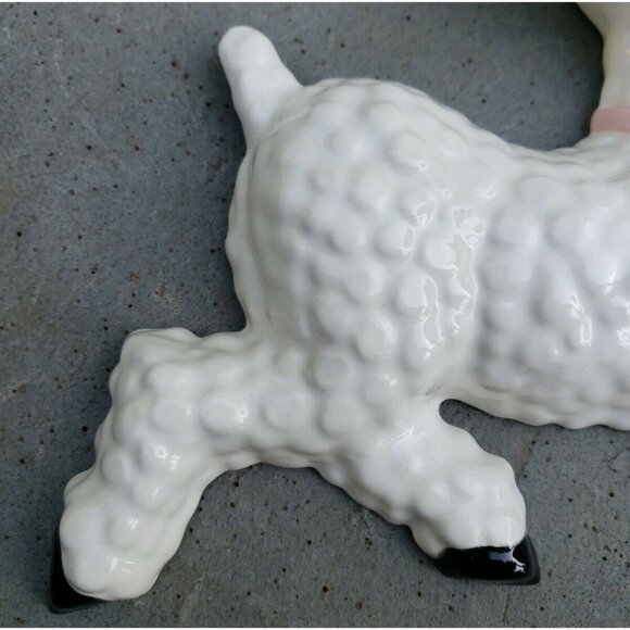 Little Bo Peep Lamb Wall Décor MCM Ceramic Nursery Irene Smith Anthropomorphic - Picture 4 of 12